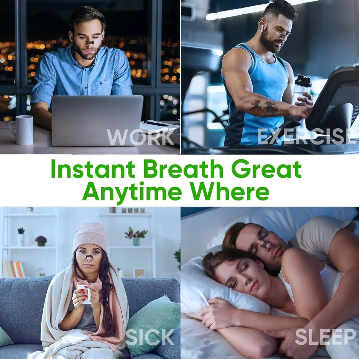 Anti-Snoring Breathing Nasal Strip Kit